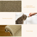 PawHut Cat Scratching Bed Pet Scratcher Modern Furniture w/ Catnip - Brown