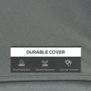 Outsunny Replacement Cushions for Outdoor Furniture Garden Seat Cushion Pad