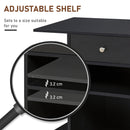 Vinsetto Desk - Table - Side Printer Stand with Wheels, Rolling Printer Cart, Black