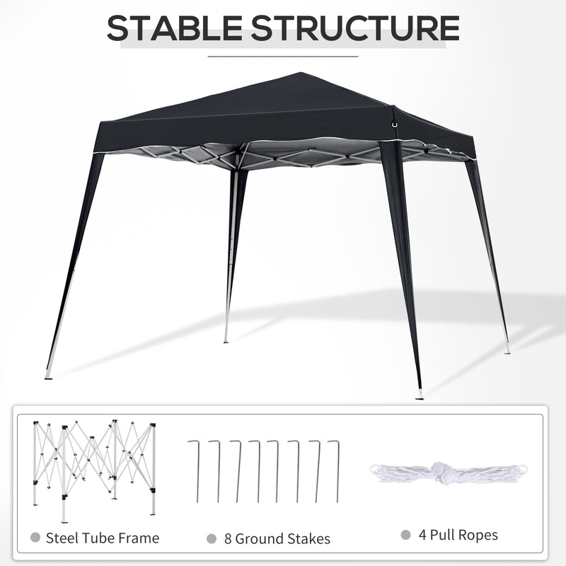 Outsunny Garden Pop up Gazebo Tent Marquee Party Water-resistant 2.5 x 2.5M