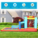 Outsunny 4 in 1 Kids Bouncy Castle W/ Slide Pool Trampoline Climbing Wall Blower