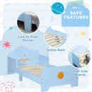ZONEKIZ Toddler Bed w/ Space-themed Patterns, for Boy, Girls, Ages 3-6 Years