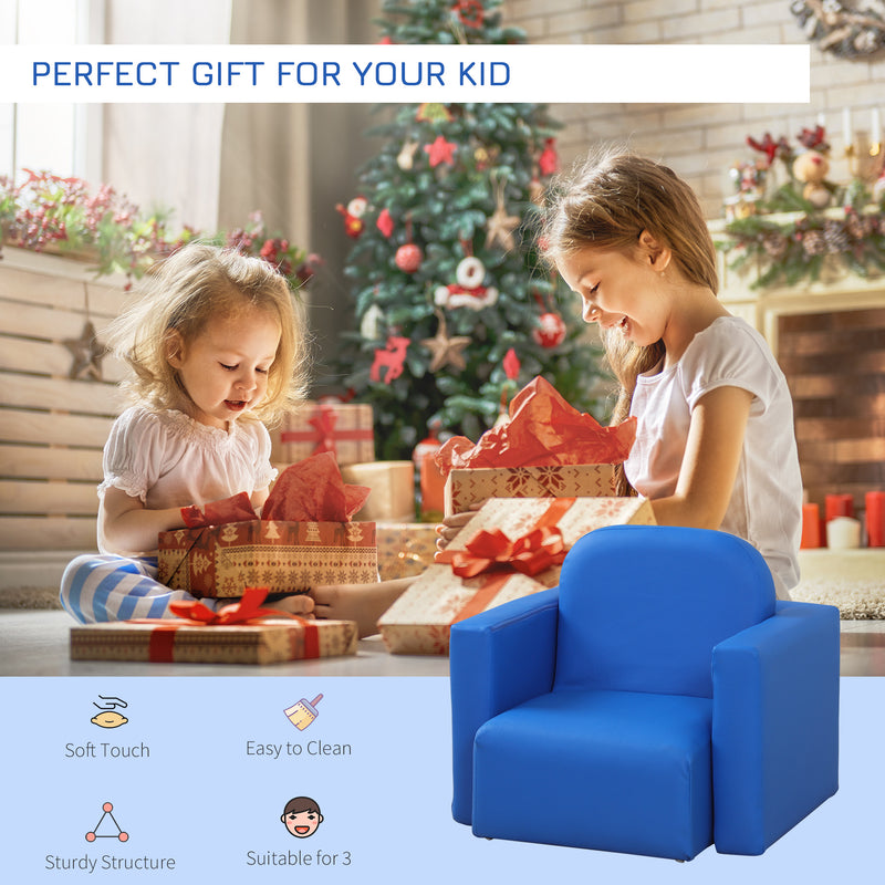 HOMCOM Kids Mini Sofa 2 In 1 Table Chair Set Children Armchair Seat Girl Boys