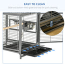 PawHut Parrot Cage, Travel Carry Pet Bird Cage Cockatiel w/ Metal Handle