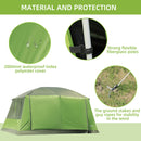 Outsunny Two Room Dome Tent Camping Shelter W/ Porch And Portable Carry Bag