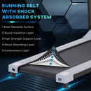 HOMCOM Foldable Walking Treadmill, Aerobic Exercise Machine w/ LED Display