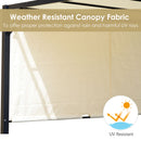 Outsunny 3 x 3m Pergola Metal Gazebo Outdoor Sun Shade Shelter Adjustable Canopy