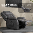 HOMCOM Power Lift Recliner Sofa Chair for Elderly with Remote and Side Pockets