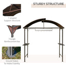 Outsunny Gazebo Marquee Canopy Awning Shelter Garden Patio BBQ Tent Grill Black
