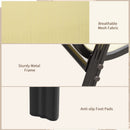 Outsunny Set of 4 Garden Dining Chair Set Outdoor w/ High Back Armrest Beige