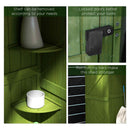 Outsunny Wooden Garden Storage Shed Tool Storage Box, 77 x 54 x 179 cm, Green