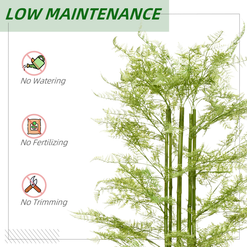 HOMCOM Potted Artificial Plants Asparagus Fern for Indoor Outdoor, 155cm