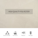 Outsunny 3 x 4(m) Universal Gazebo Replacement Sidewall Set w/ 4 Panels, Beige