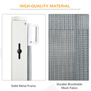 PawHut Retractable Safety Gate Pet Guard Battier for Doorways, Hallways - Grey