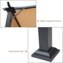 Outsunny Outdoor Retractable Gazebo Overhead Backyard Shade Sun Shelter Steel