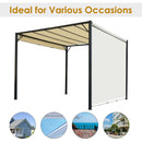 Outsunny 3 x 3m Pergola Metal Gazebo Outdoor Sun Shade Shelter Adjustable Canopy