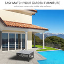 Outsunny Outsunny Rattan Coffee End Table Garden Outdoor Furniture Square Wicker