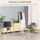 HOMCOM Nightstand Bedside Table End Table Storage Organizer W/ Drawer Shelf