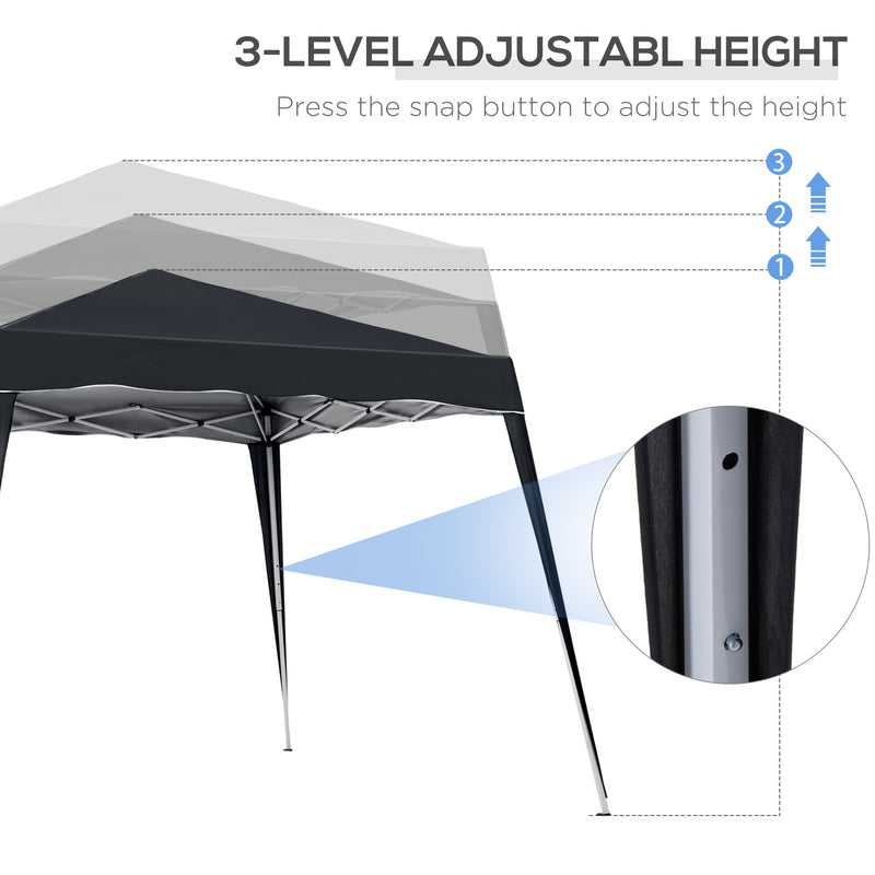Outsunny Garden Pop up Gazebo Tent Marquee Party Water-resistant 2.5 x 2.5M