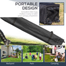 Outsunny 3x3(M) Pop Up Gazebo Canopy Tent w/ 1 Sidewall Carrying Bag Blue