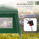 Outsunny 2.4 x 2.4m UV50+ Pop Up Gazebo Canopy Tent with Carry Bag, Green