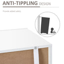 HOMCOM Modern High Gloss RGB LED Cabinet Cupboard Sideboard Console White