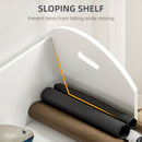 HOMCOM 2-Tier Storage Shelves Kitchen Cart Shelf Unit with Wheels, White