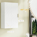 kleankin Bathroom Wall Cabinet with Adjustable Shelves for Hallway, Living Room