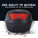 HOMCOM 28L Motorcycle Tail box Helmet Top Case Storage Trunk Carrier Mount Rack