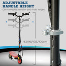 HOMCOM Folding Electric Scooter w/ LED Headlight, for Ages 7-14 Years - Red