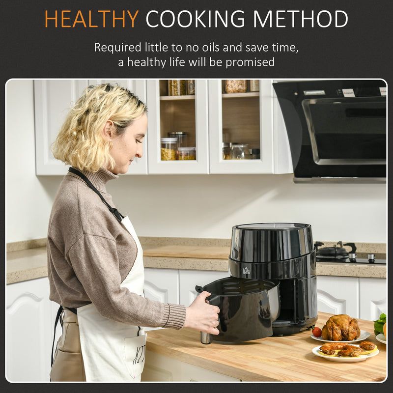 Uten 4L Air Fryer Cooker Oven 1500W Oil Free Low Fat Healthy Frying Chip  Kitchen