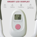 SPORTNOW Foldable Ab Machine, Abs Trainer with Adjustable Height, LCD Monitor