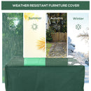 Outsunny 245x165x55cm UV Rain Protective Cover For Garden Patio Wicker Rattan