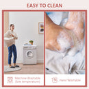 HOMCOM Flannel Fleece Blanket King Size Throw Blanket for Bed 230 x 230cm Pink