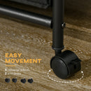 HOMCOM Hanging Clothes Rail Clothes Rack w/ 6 Fabric Drawers for Hallway Bedroom