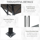 Outsunny 2.5x1.5m BBQ Tent Canopy Patio Outdoor Awning Gazebo Party Sun Shelter