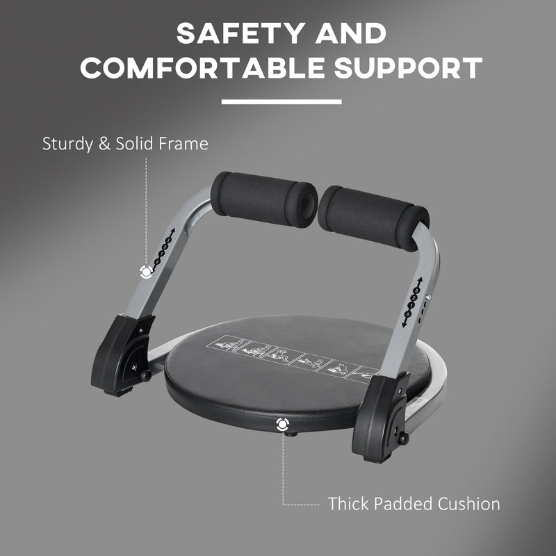 HOMCOM Ab Machine, Abs Trainer, Whole Body Exercise Equipment for Home Gym