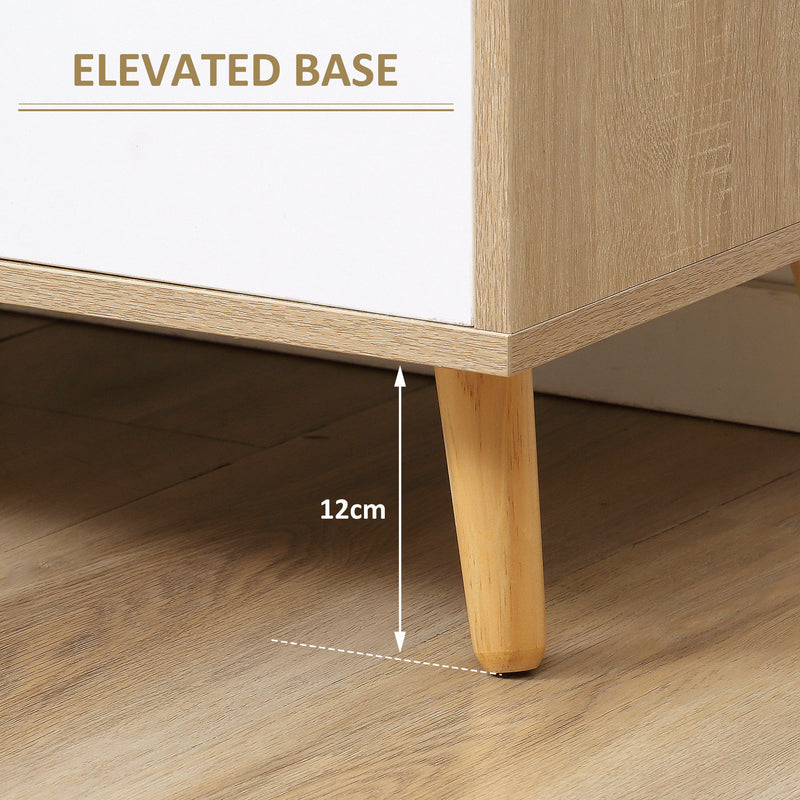 HOMCOM Modern Sideboard, Storage Cabinet, Free Standing Accent Cupboard