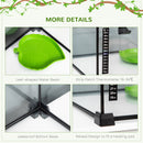 PawHut Glass Reptile Terrarium Habitats For Lizards, Frogs, Snake 30 X 30 X 20cm