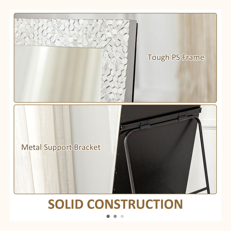 HOMCOM Full Length Mirror Free Standing Mirror Dressing Mirror for Dorm Home