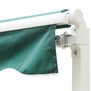 Outsunny Garden Sun Shade Canopy Retractable Awning, 3.5 x 2.5m, Dark Green