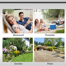 Outsunny Outdoor Lounger Fold 165° Reclining Chair w/ Adjustable Canopy Grey