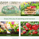 Outsunny Greenhouse Flower Planter Mini Zipper Garden Patio Steel 1.8 M