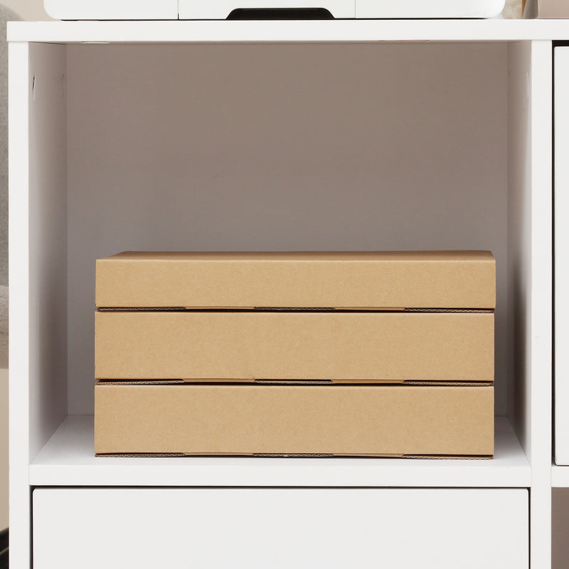 Vinsetto Printer Stand Mobile Office Storage Cabinet W/ Shelves Drawers, White