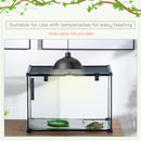 PawHut Glass Reptile Terrarium Habitats for Lizards, Frogs, Snake 50 x 30 x 35cm