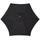 Outsunny 2.5m Wood Garden Parasol Sun Shade Patio Outdoor Wooden Umbrella Canopy