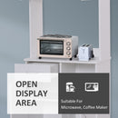 HOMCOM Freestanding Kitchen Cabinet Storage Unit Pantry Cupboard, White