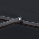 Outsunny 2.7m Garden Cantilever Banana Parasol Sun Shade w/ Crank, Black