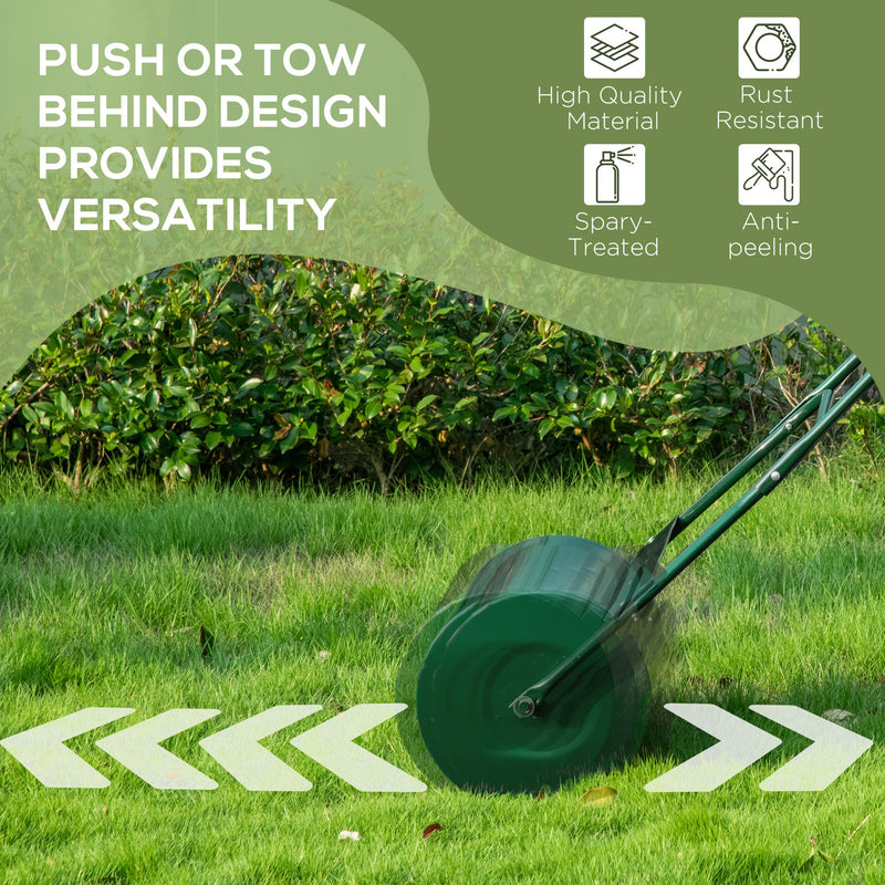 Outsunny 40L Lawn Roller Grass Ground Garden Push / Tow Landscaping Erasing Sod