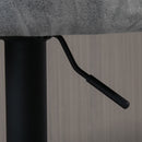 HOMCOM Modern Swivel Bar Stools Set of 2 with Adjustable Height, Light Grey